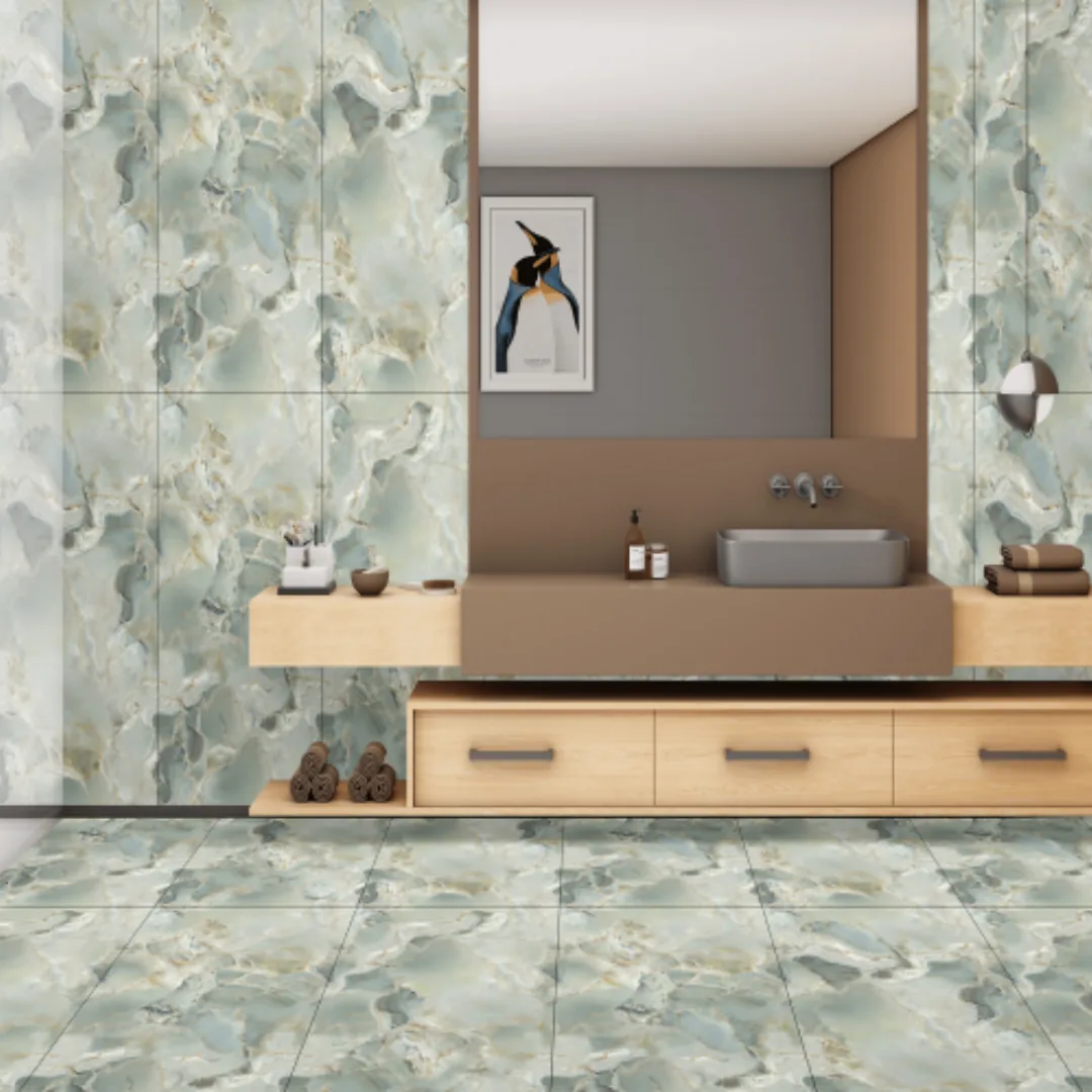 Exotica X - Cr El Elevent Onyx, marble-look wall tile for bathroom